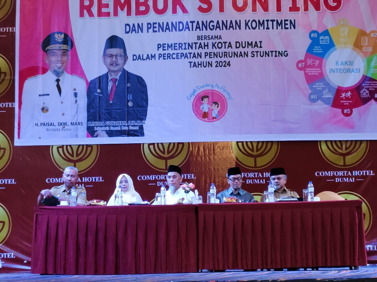 ACARA REMBUK STUNTING DAN PENANDATANGAN KOMITMEN BERSAMA PEMERINTAH KOTA DUMAI DALAM PERCEPATAN PENURUNAN STUNTING TAHUN 2024