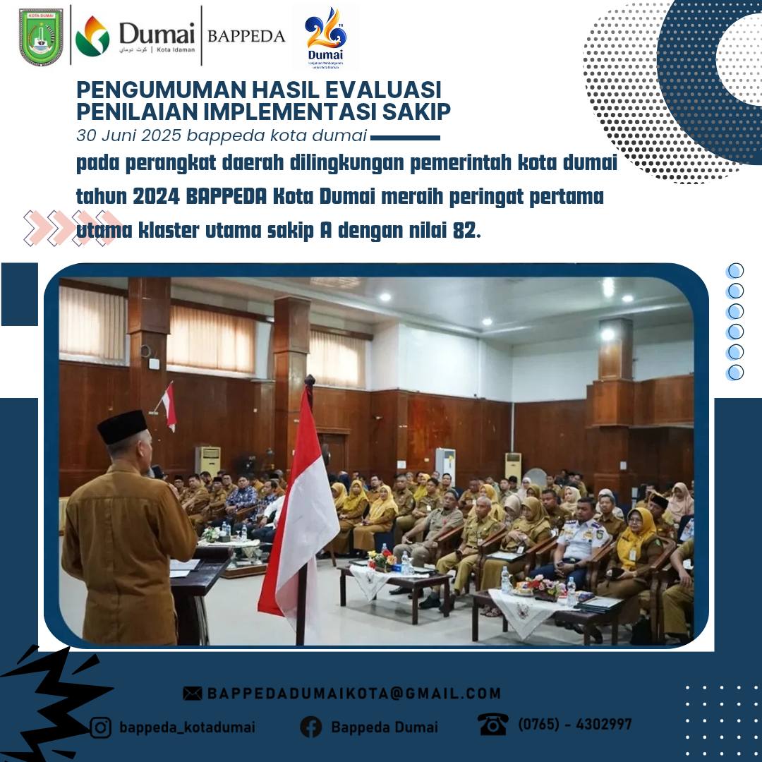 Pengumuman Hasil Evaluasi Penilaian Implementasi SAKIP