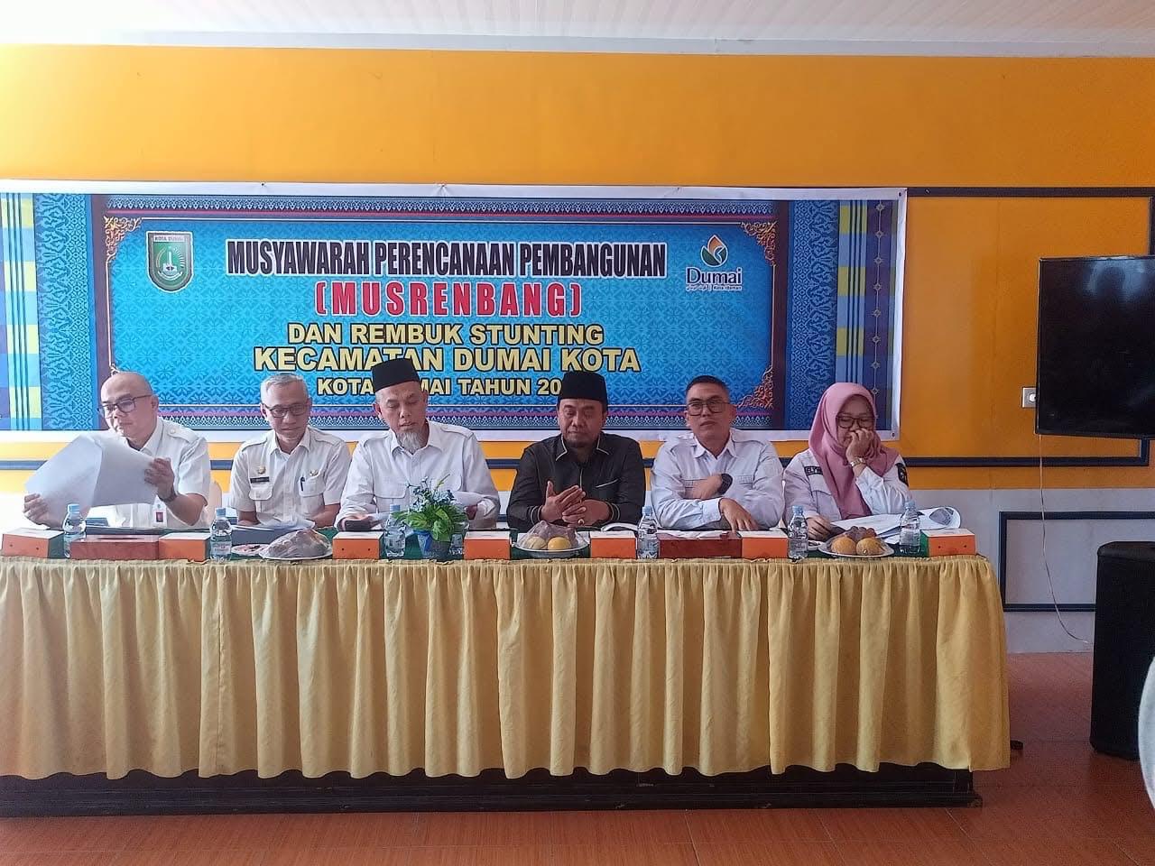 Musyawarah Perencanaan Pembangunan  (Musrenbang) Kecamatan Dumai Kota