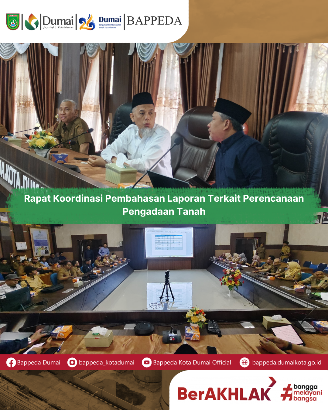 Pemko Dumai Gelar Rapat Koordinasi Perencanaan Pengadaan Tanah Pengendalian Banjir