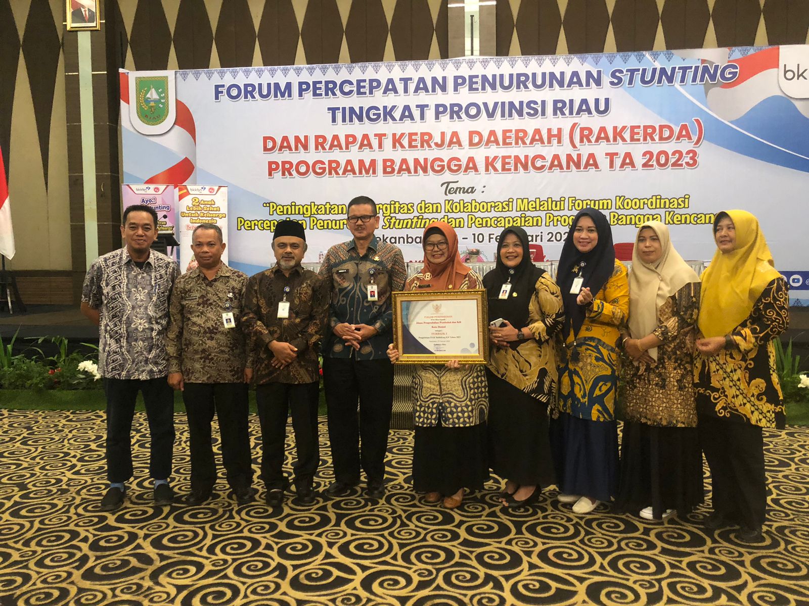 Forum Percepatan Penurunan Stunting Tingkat Provinsi Riau dan Rapat Kerja daerah (Rakerda) Program Bangga Kencana Tahun 2023