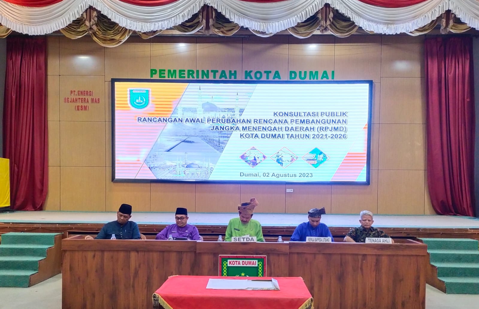 Konsultasi Publik Perubahan Rencana Pembangunan Jangka Menengah  (RPJMD) Kota Dumai Tahun 2021-2026