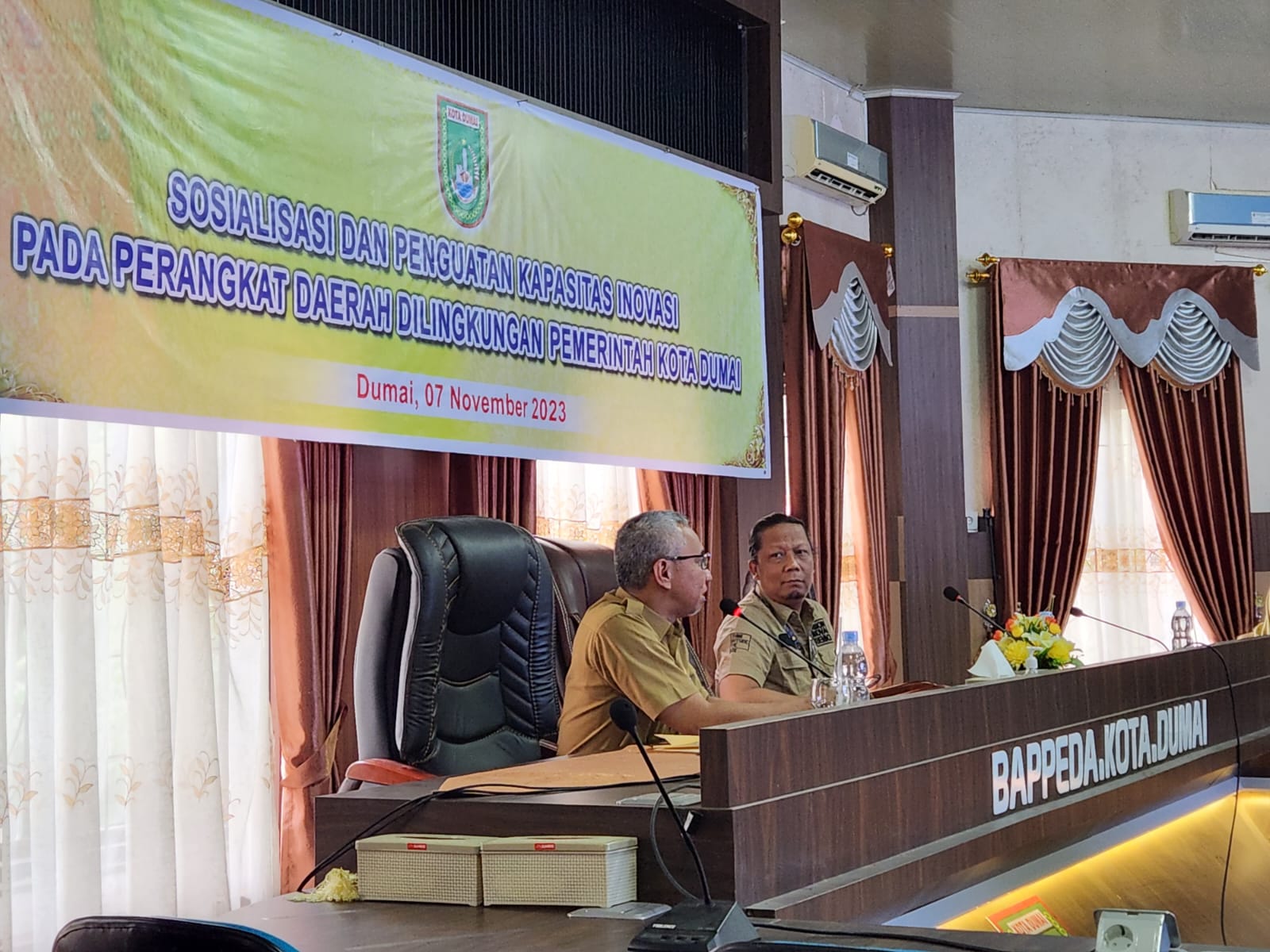 Acara Sosialisasi dan Penguatan Kapasitas Inovasi pada Perangkat Daerah di Lingkungan Pemerintah Kota Dumai