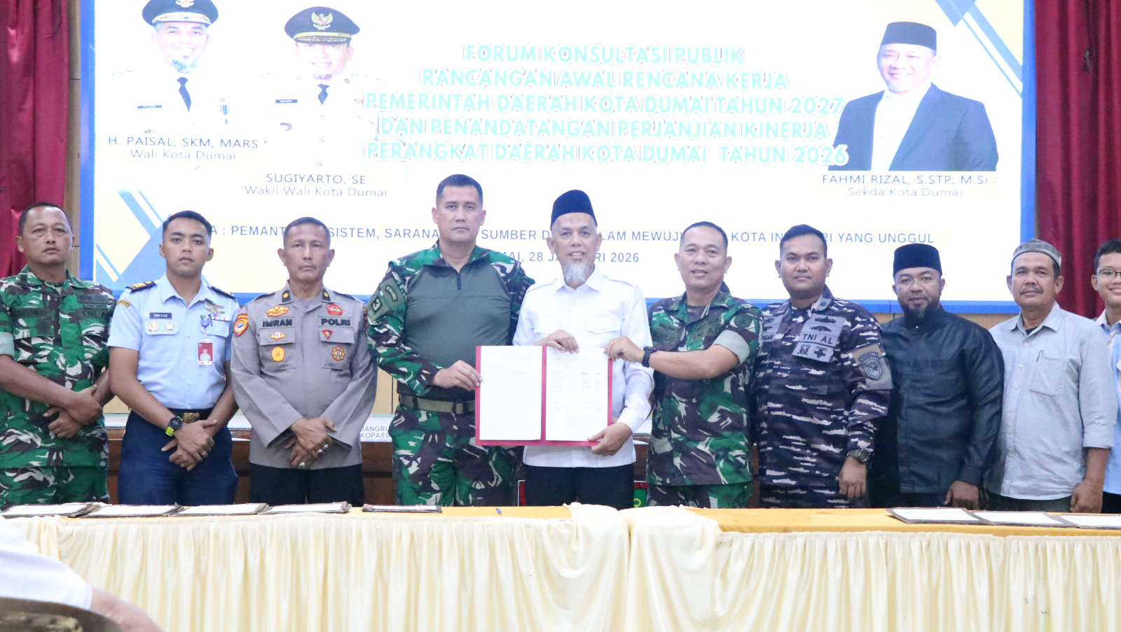 Forum Konsultasi Publik Ranwal RKPD Kota Dumai Tahun 2027 dan Penandatanganan PK Tahun 2026